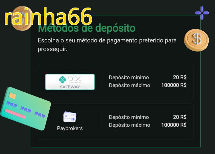 O cassino rainha66bet oferece uma grande variedade de métodos de pagamento